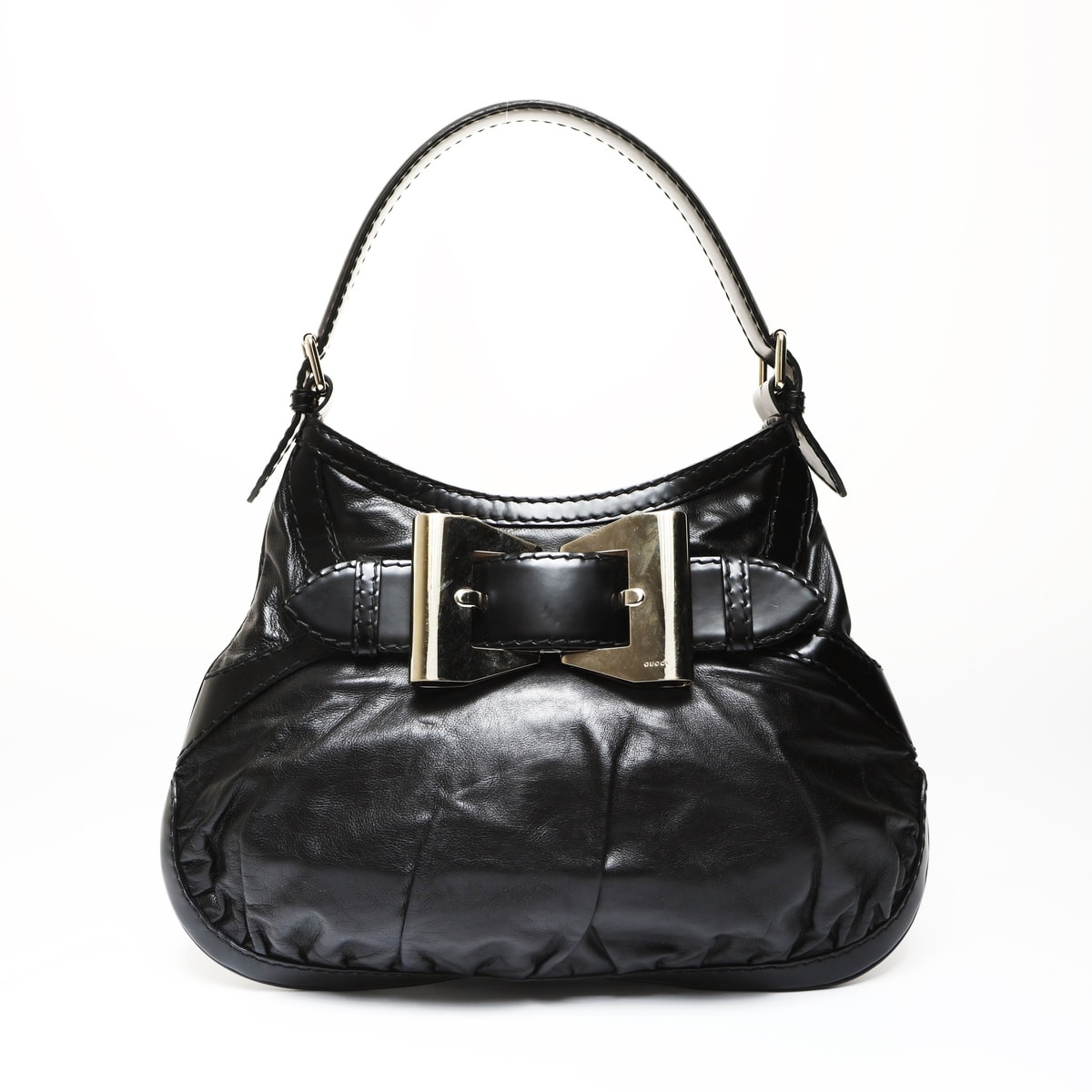 グッチ GUCCI クイーンホーボー リボン ショルダーバッグ【中古】