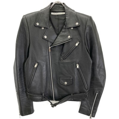 ジョンローレンスサリバン ブラック JLS-04-01 ラムレザー ライダース 36