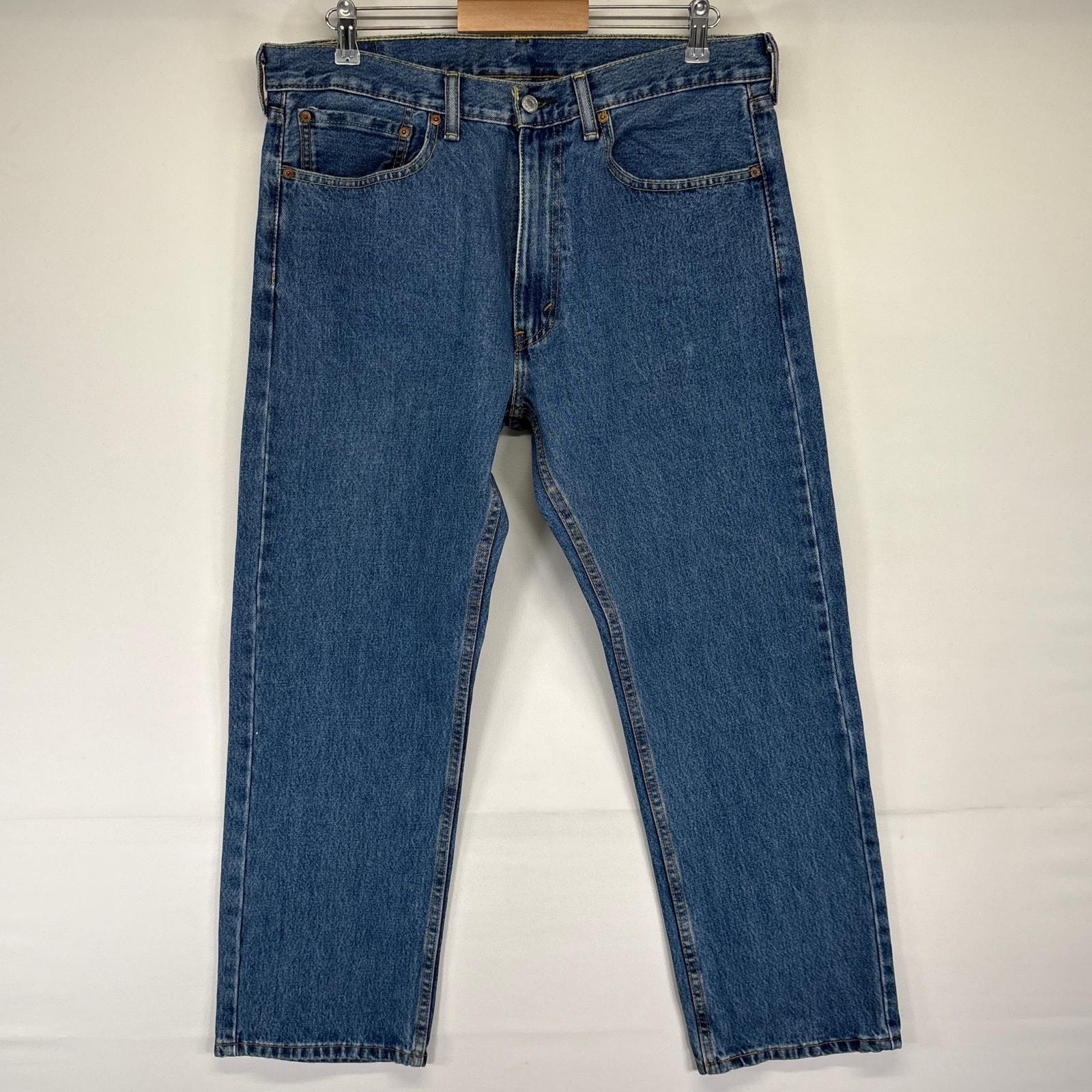 古着 リーバイス Levi's デニムパンツ 505 ストレート 5ポケット ジーンズ ジーパン 長ズボン w36 L29  ブルー メンズ