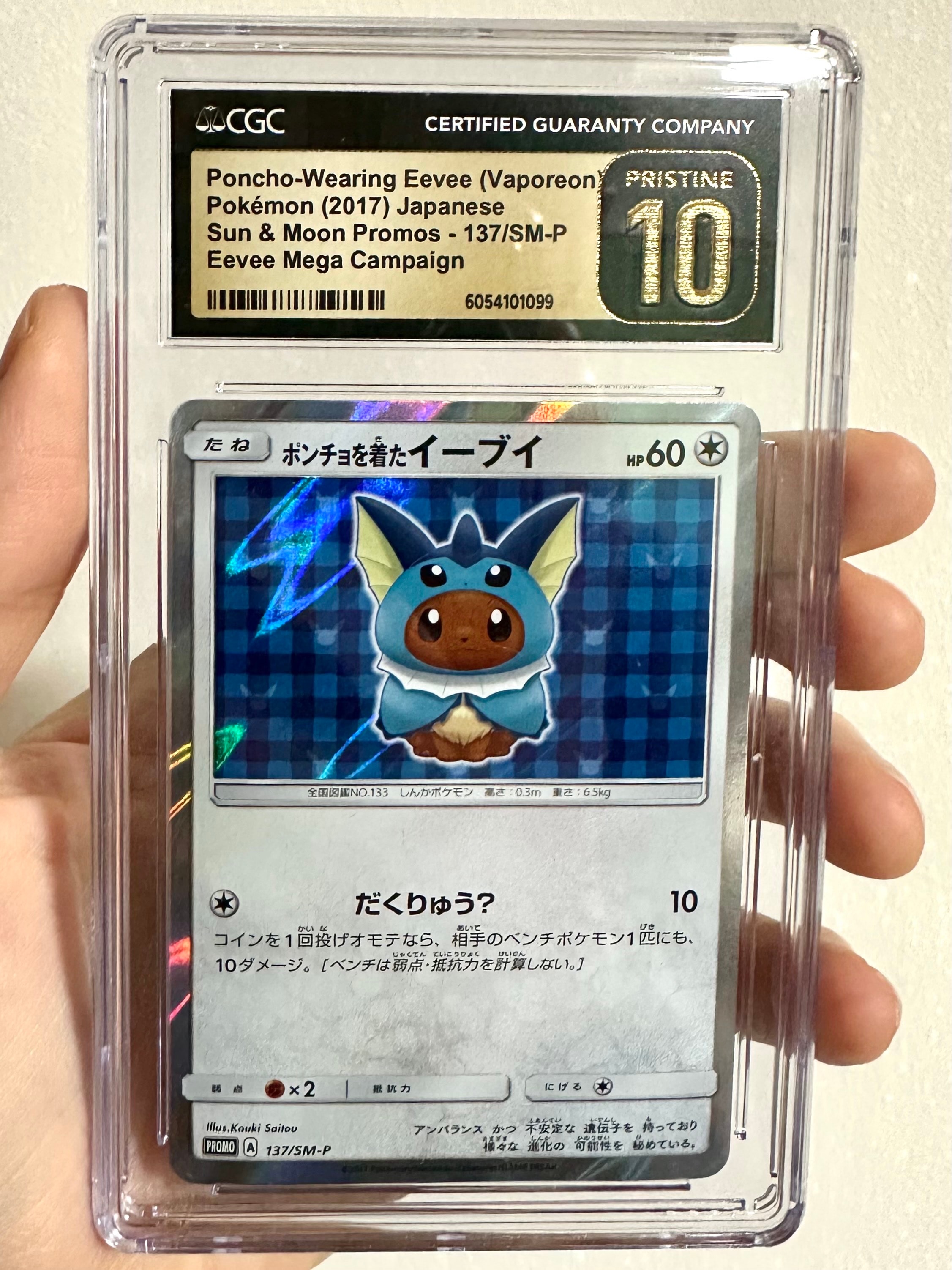 PSA9】ポンチョを着たイーブイ: プロモ[SM-P 137](プロモーション