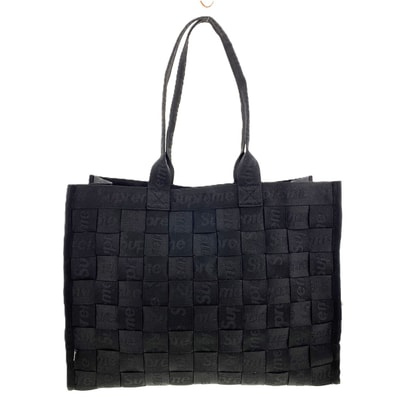 Supreme シュプリーム 24SS Woven Tote トートバッグ ポリエステル ブラック 【中古】