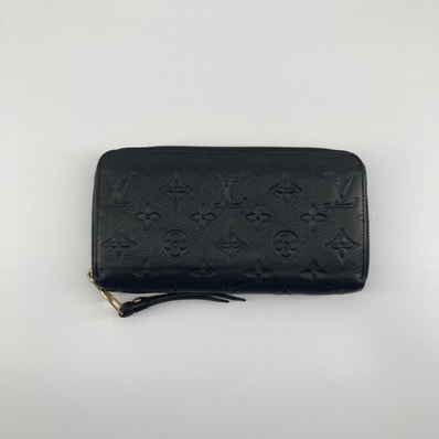 LOUIS VUITTON(ルイ・ヴィトン) ジッピー ウォレット ノワール ラウンド モノグラムアンプラント M61864 長財布 280g ブラック×ゴールド
