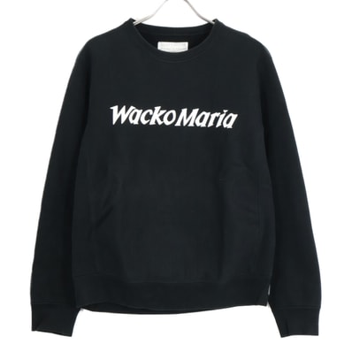 ワコマリア ブラック HEAVY WEIGHT CREW NECK SWEAT SHIRT(TYPE-2) S