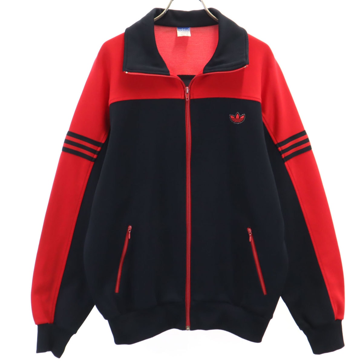 adidas アディダス 70s 西ドイツタグ ヴィンテージ トラックジャケット 6 ブラック デサント ジャージ