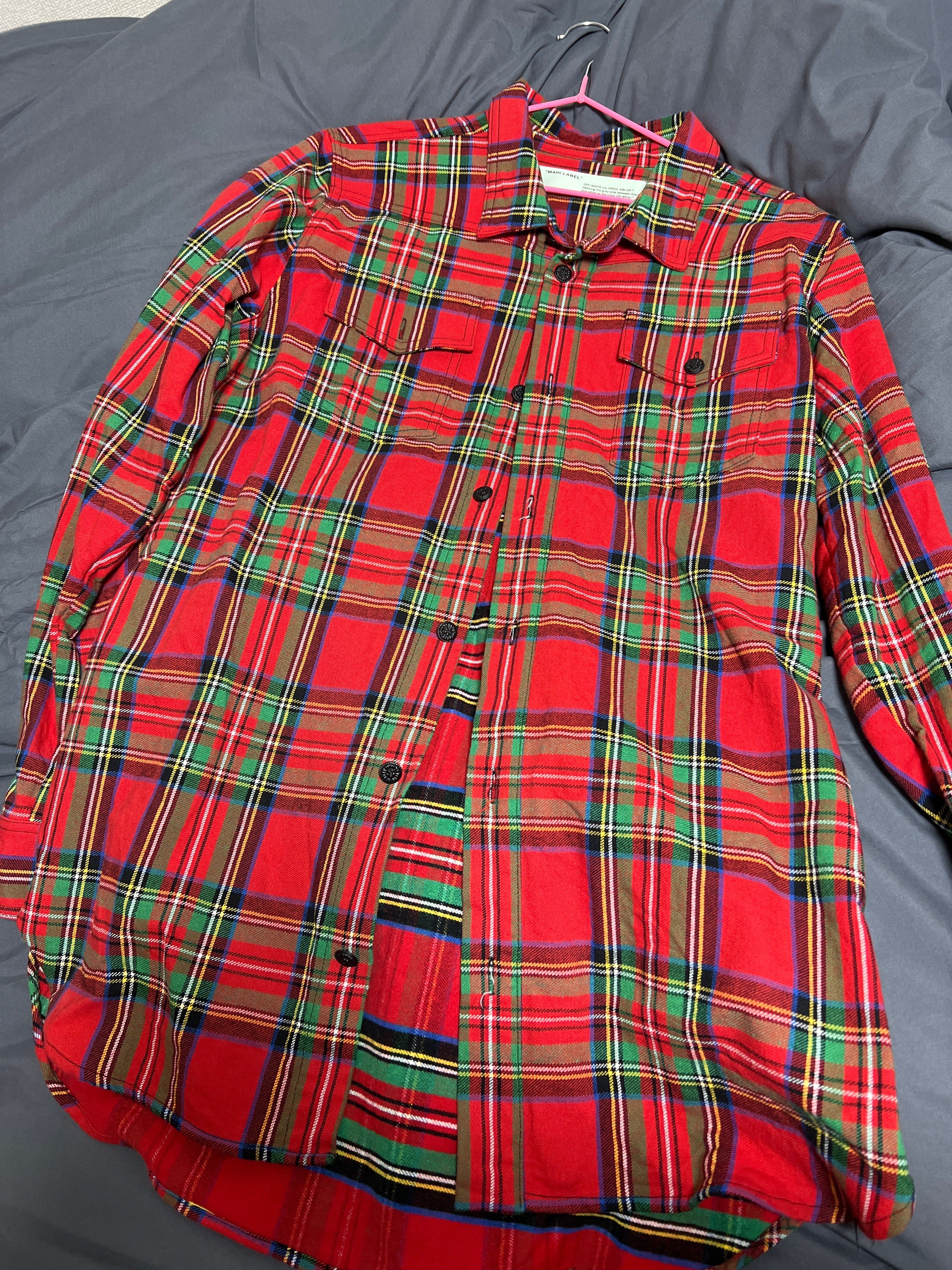 OFF-WHITE END. TILL THE END FLANNEL SHIRT "Green"