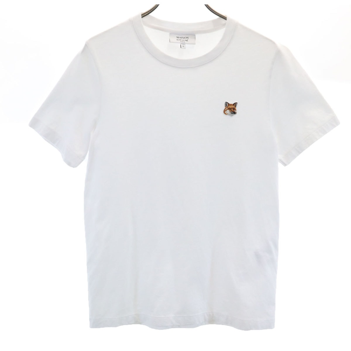 MAISON KITSUNE メゾンキツネ ポルトガル製 半袖 Tシャツ XS ホワイト