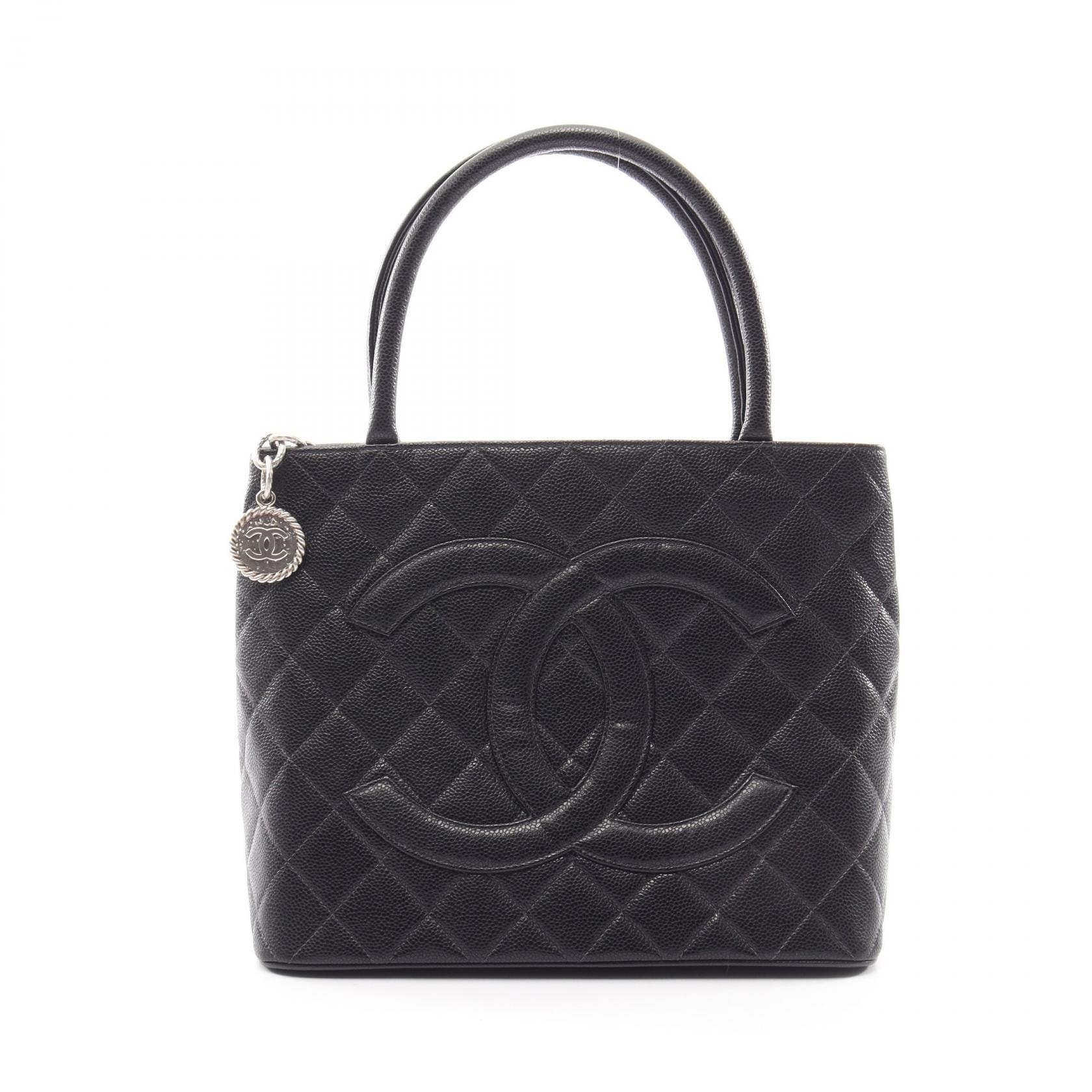シャネル CHANEL 復刻トート トートバッグ バッグ キャビアスキン(グレインドカーフ) レディース ブラック系 【中古】