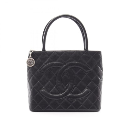 シャネル CHANEL 復刻トート トートバッグ バッグ キャビアスキン(グレインドカーフ) レディース ブラック系 【中古】