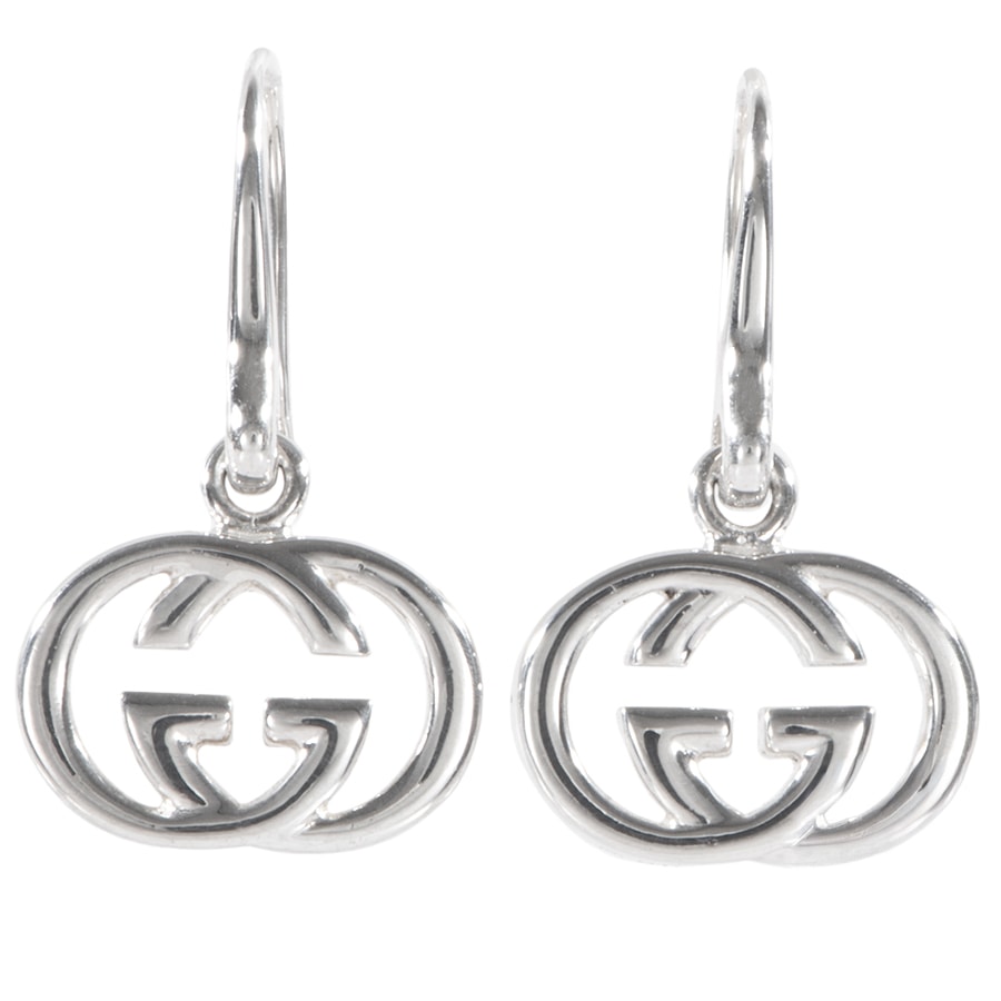 GUCCI グッチ ブリット ピアス インターロッキングG シルバー【中古】