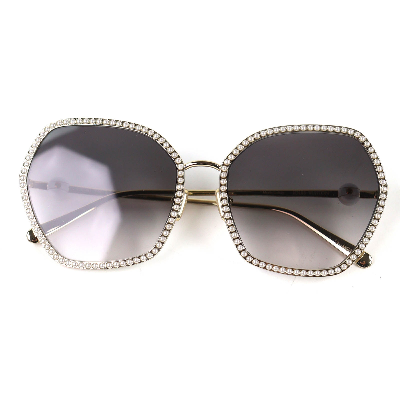 美品 ルイヴィトン LVパール サングラス 58□18 140 Z2016U