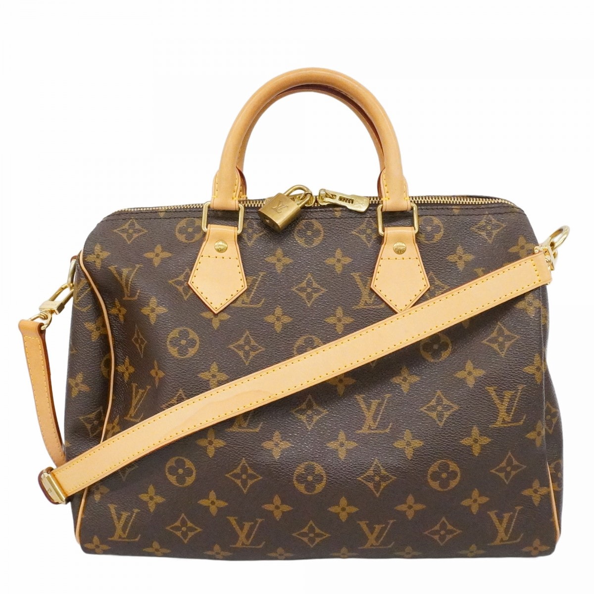 【6dd4517】ルイヴィトン ハンドバッグ モノグラム スピーディバンドリエール30 M40391 ブラウン 2wayバッグ【中古】レディース