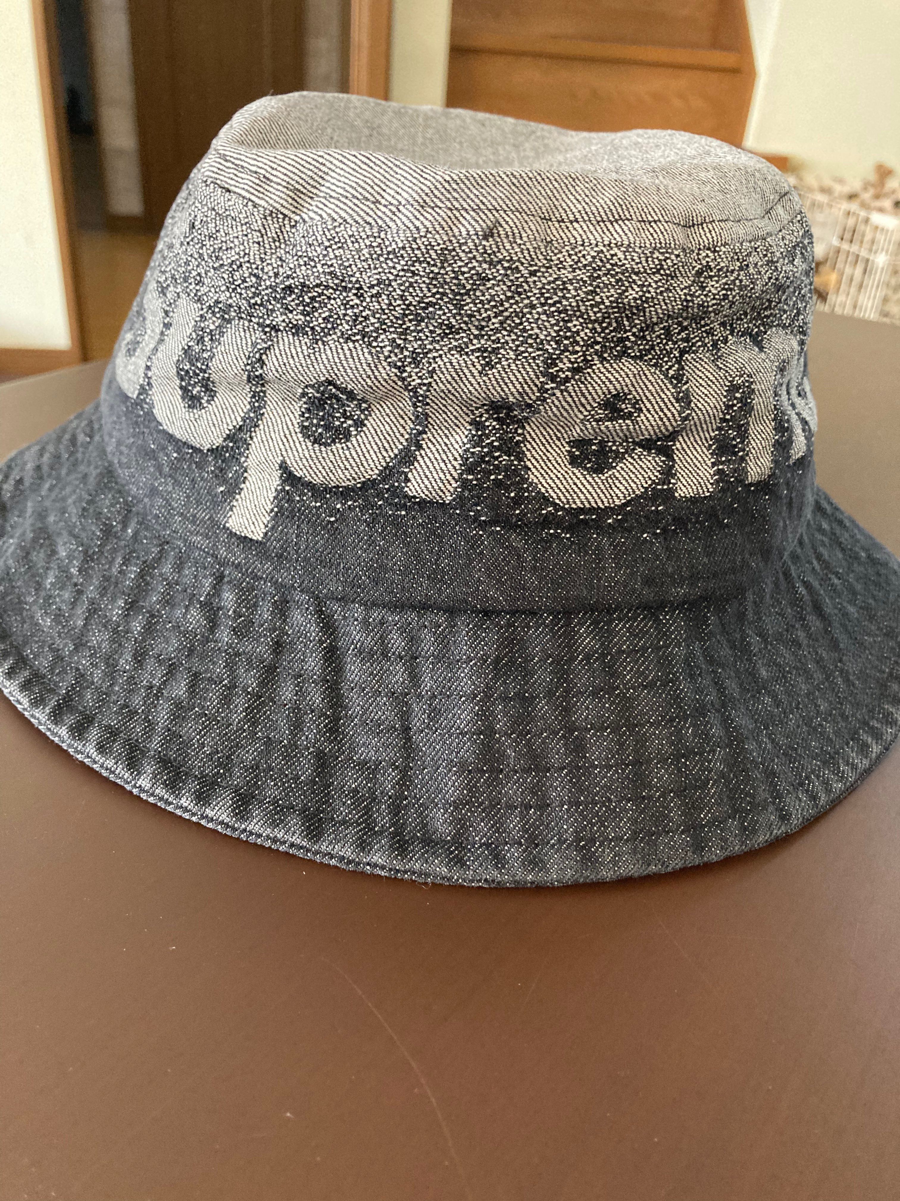 Supreme Fade Jacquard Denim Crusher "Black"