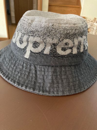 Supreme Fade Jacquard Denim Crusher "Black"