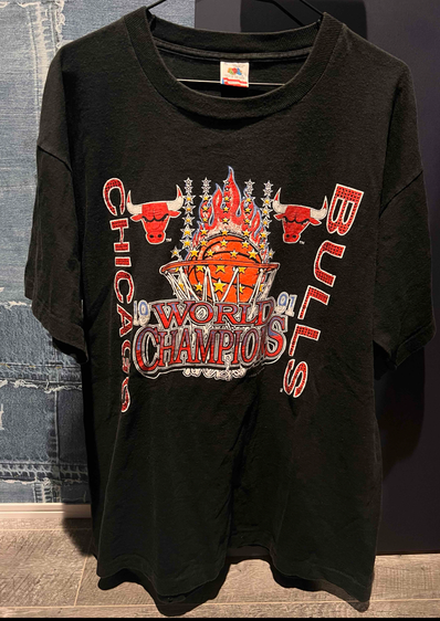 BULLS/ブルズ/90s'/VINTAGE/ヴィンテージ/ビンテージ/1991年championTシャツ/クルーネック/NBA/バスケ/シングルステッチ/JORDAN/ジョーダン/RODMAN/ロッドマン/Pippen/ピッペン/アメカジ/ストリート