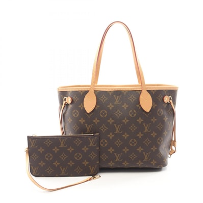 ルイ・ヴィトン LOUIS VUITTON ネヴァーフルPM モノグラム トートバッグ バッグ PVCコーティングキャンバス レザー レディース ブラウン系 M46979 【中古】