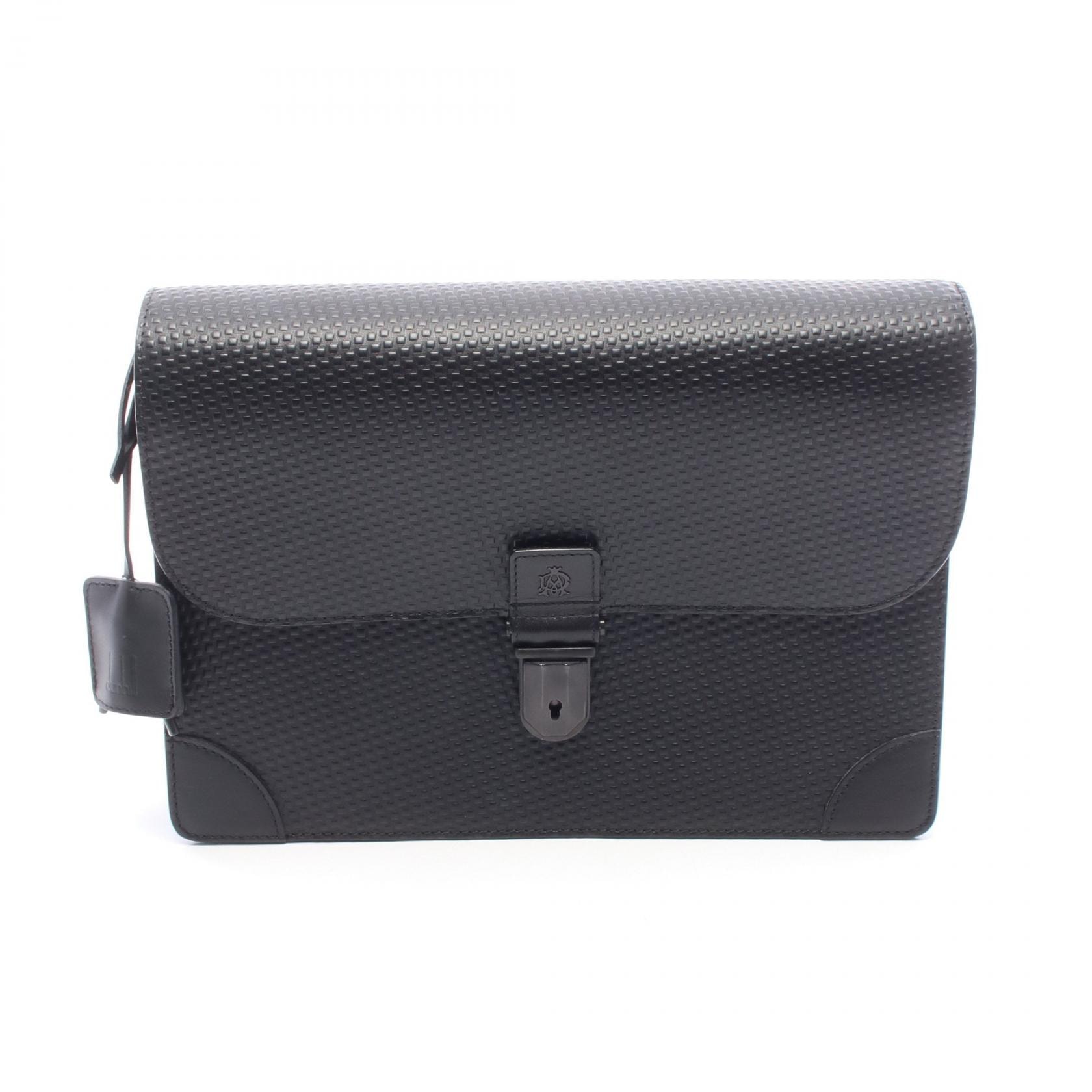 ダンヒル Dunhill セカンドバッグ クラッチバッグ バッグ レザー メンズ ブラック系 【中古】