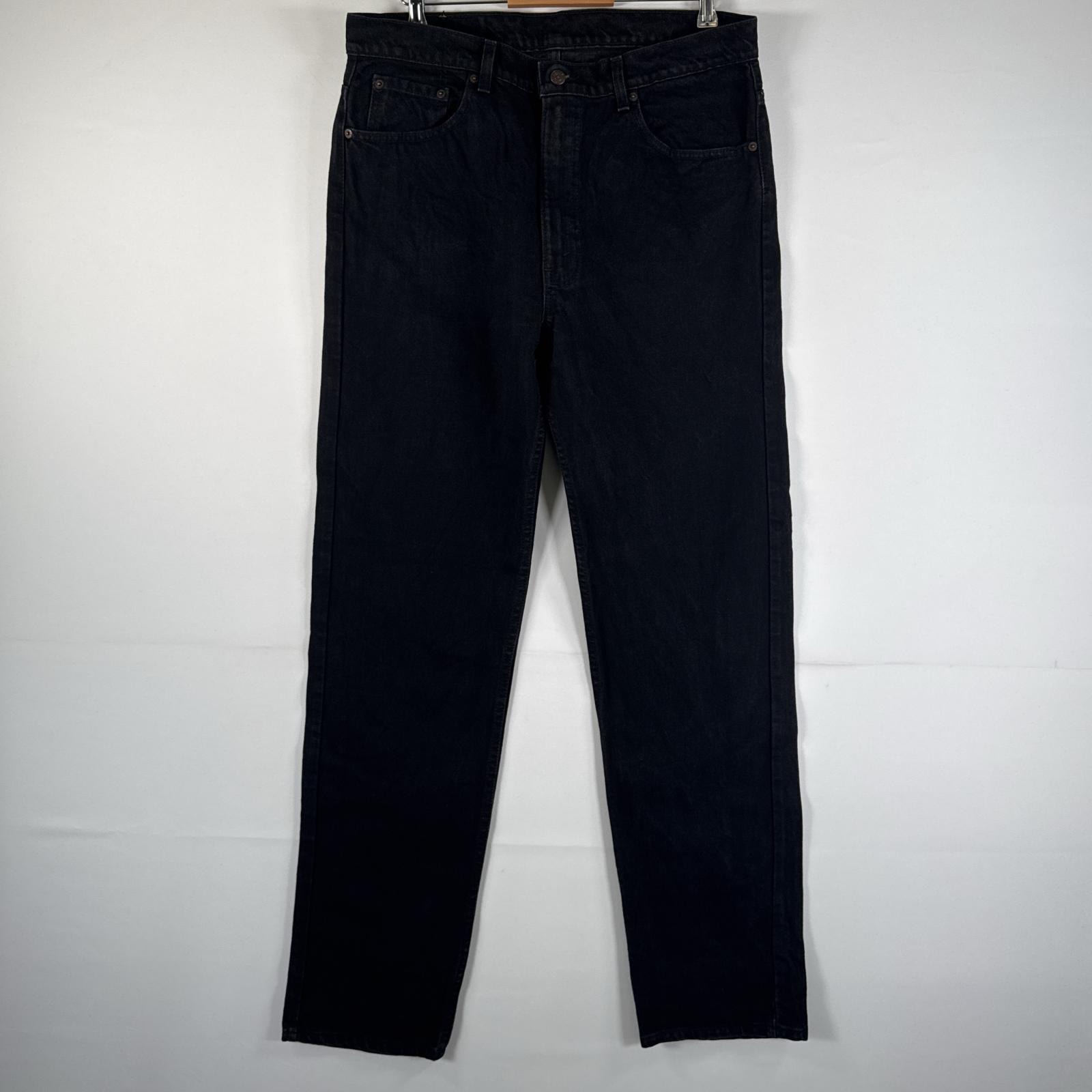 古着 90's/90年代 ヴィンテージ リーバイス Levi's USA製 デニムパンツ 501 ボタンフライ ジーパン ストレート 大きいサイズ w38 L34 ブラック メンズ