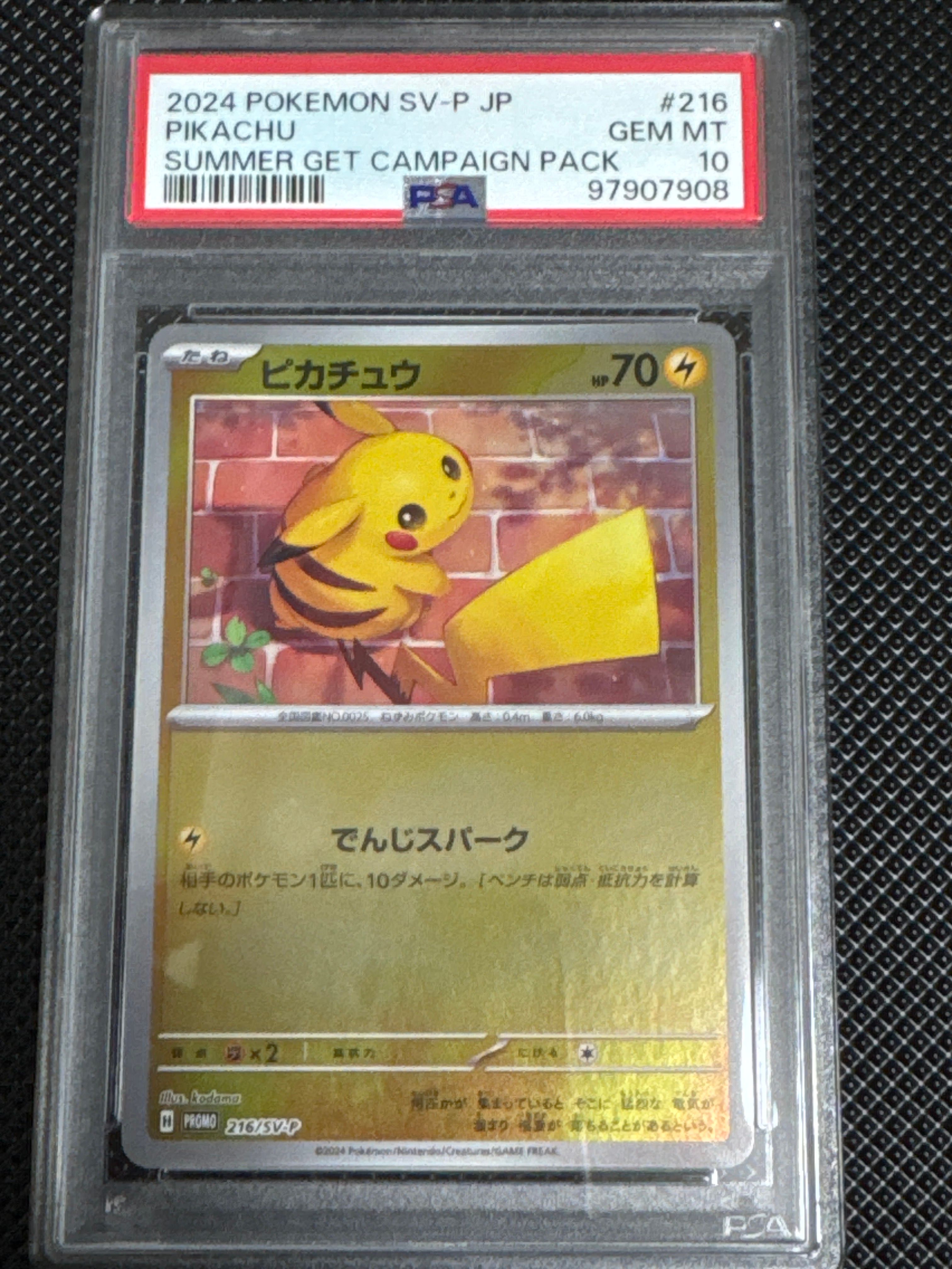 ピカチュウ P [SV-P 216](プロモカードパック「ポケカの夏がキタ!プロモカードGetキャンペーン!」)
