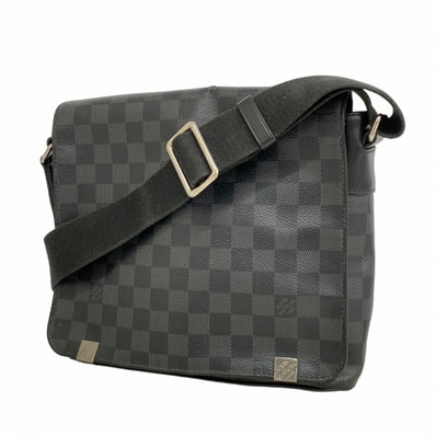 ★最終価格【6da0622】ルイヴィトン ショルダーバッグ ダミエ・グラフィット ディストリクトPMNM N41028 ブラック グレー【中古】メンズ