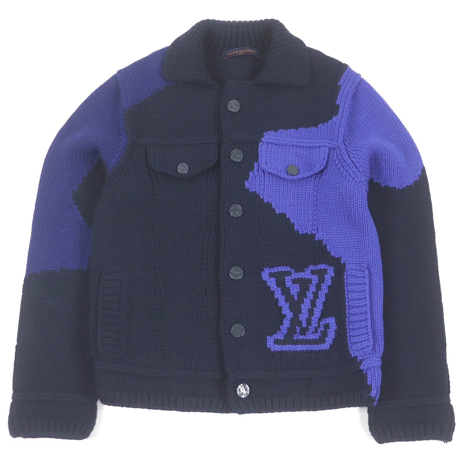 極美品 ルイヴィトン ジャケット ネイビー メンズ XL