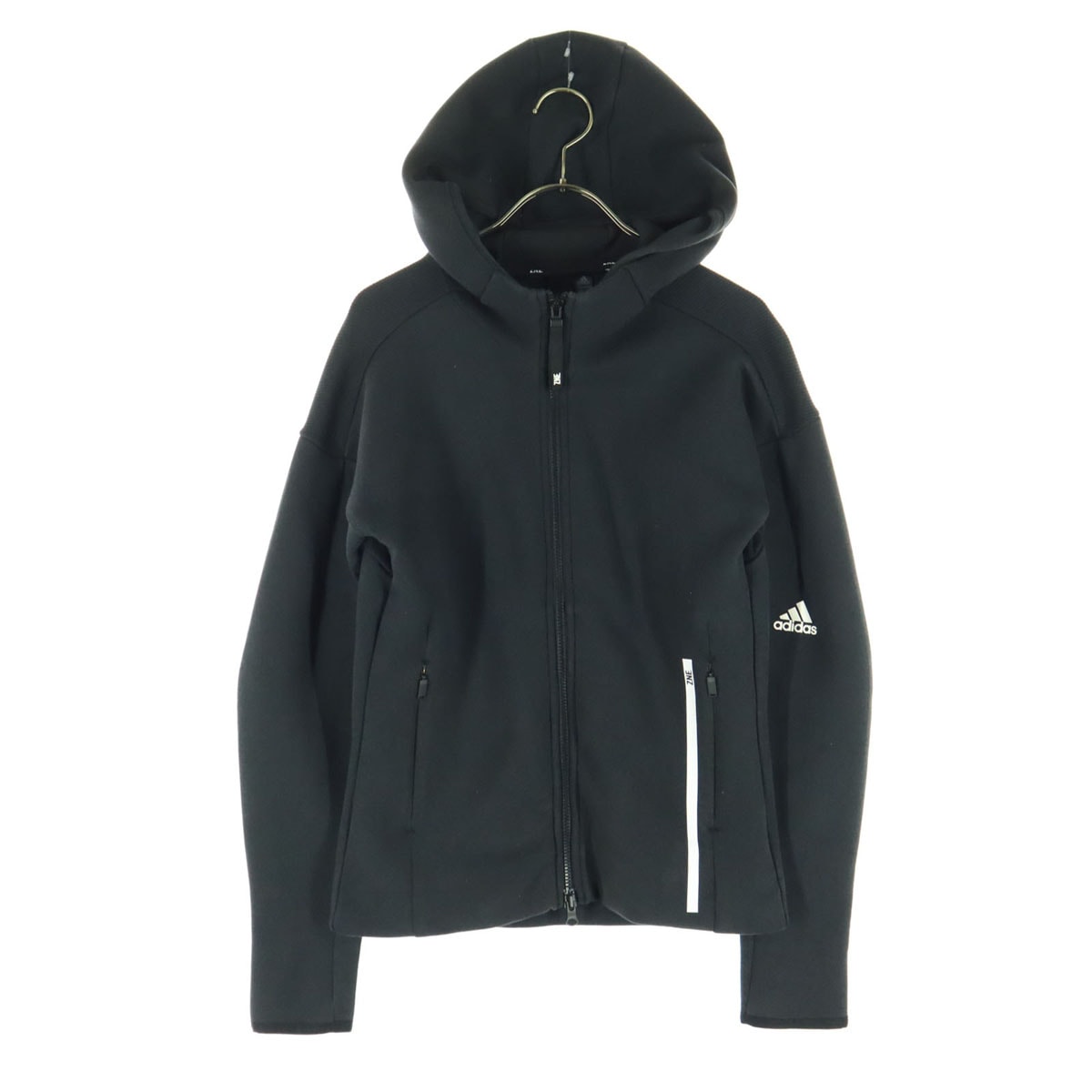 adidas アディダス 長袖 ジップパーカー L ブラック