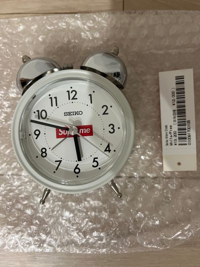 Supreme / Seiko Alarm Clock "White"