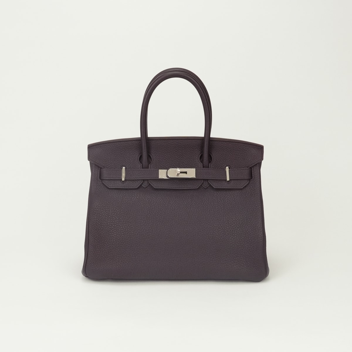 エルメス HERMES バーキン30 バーキン 30 バッグ トートバッグ トゴ レザン Raisin パープル Purple 紫 シルバー金具 ハンドバッグ