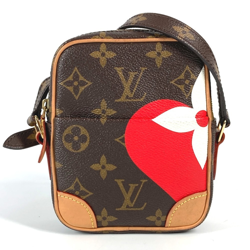 ルイヴィトン LOUIS VUITTON モノグラムゲームオンコレクション パナム M57450 モノグラム ポシェット 小のみ カバン 斜め掛け ハート ショルダーバッグ モノグラムキャンバス ブラウン