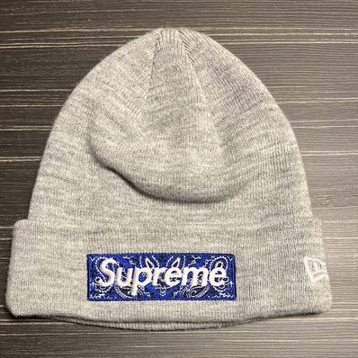 Supreme New Era® Box Logo Beanie "Grey"