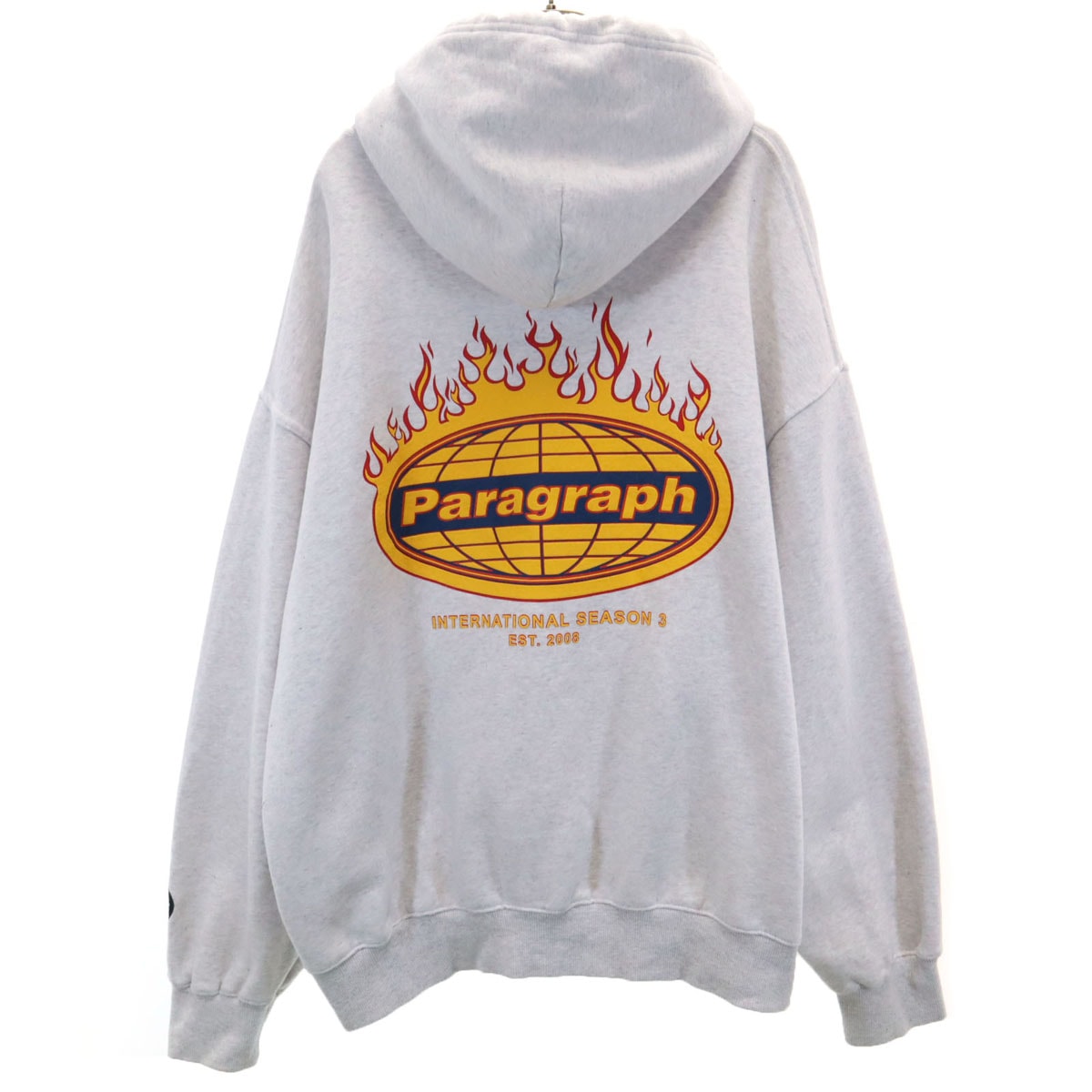 PARAGRAPH パラグラフ 長袖 パーカー グレー系 PO8 裏起毛