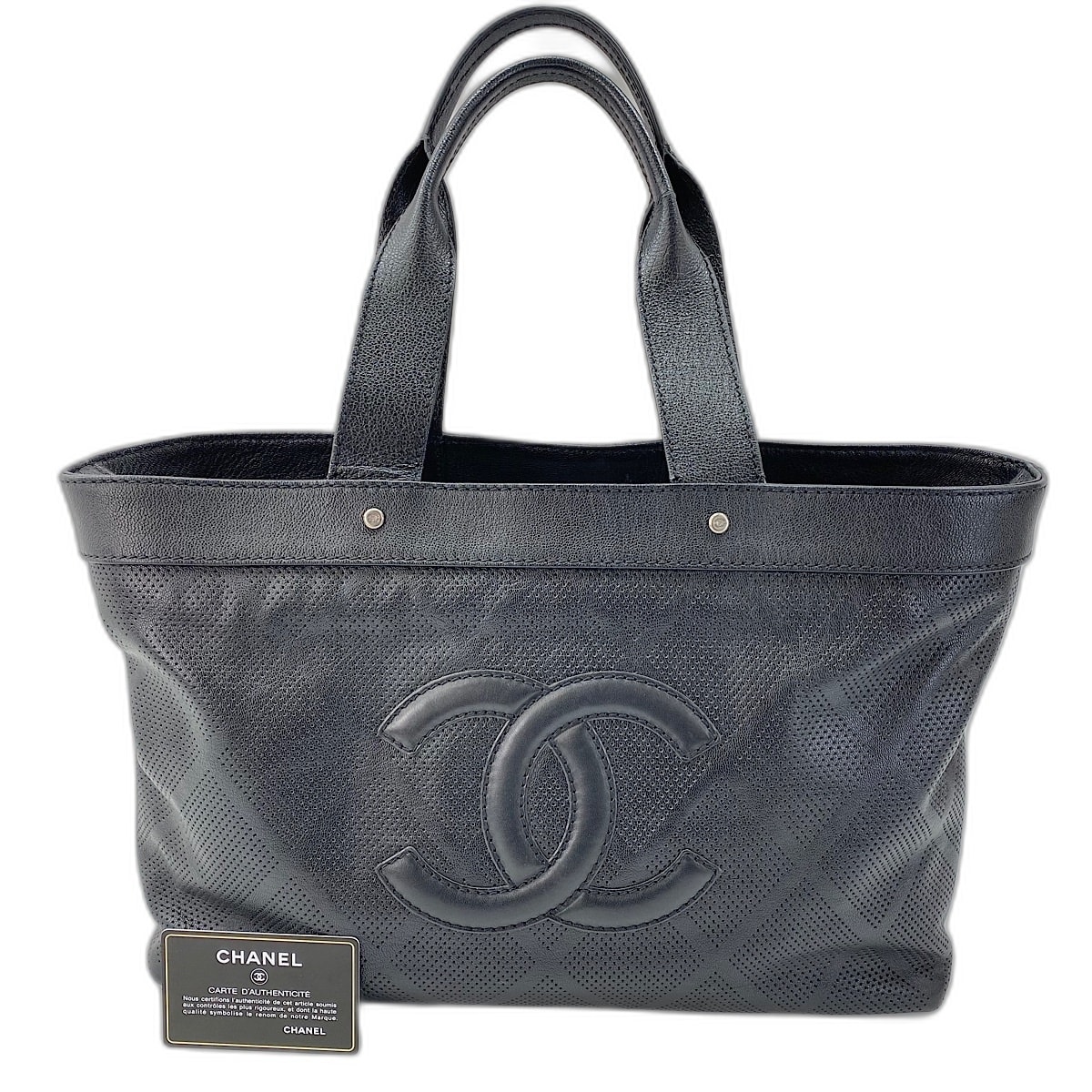 シャネル CHANEL トートバッグ レザー【中古】