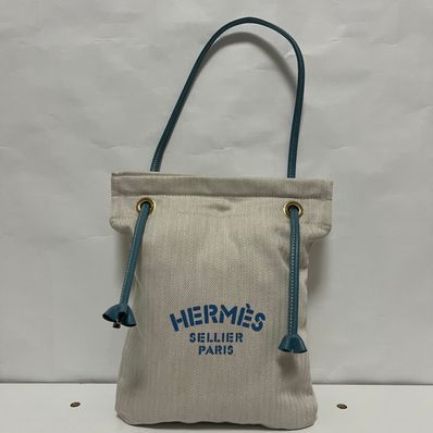 Hermes Aline PM Canvas Tote Bag "Red"