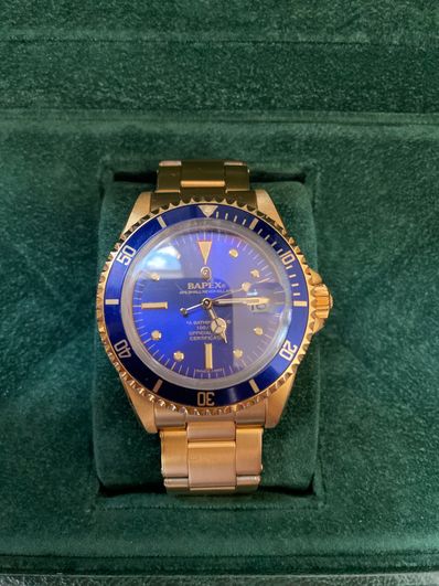 A BATHING APE BAPEX M TYPE1 ブルー