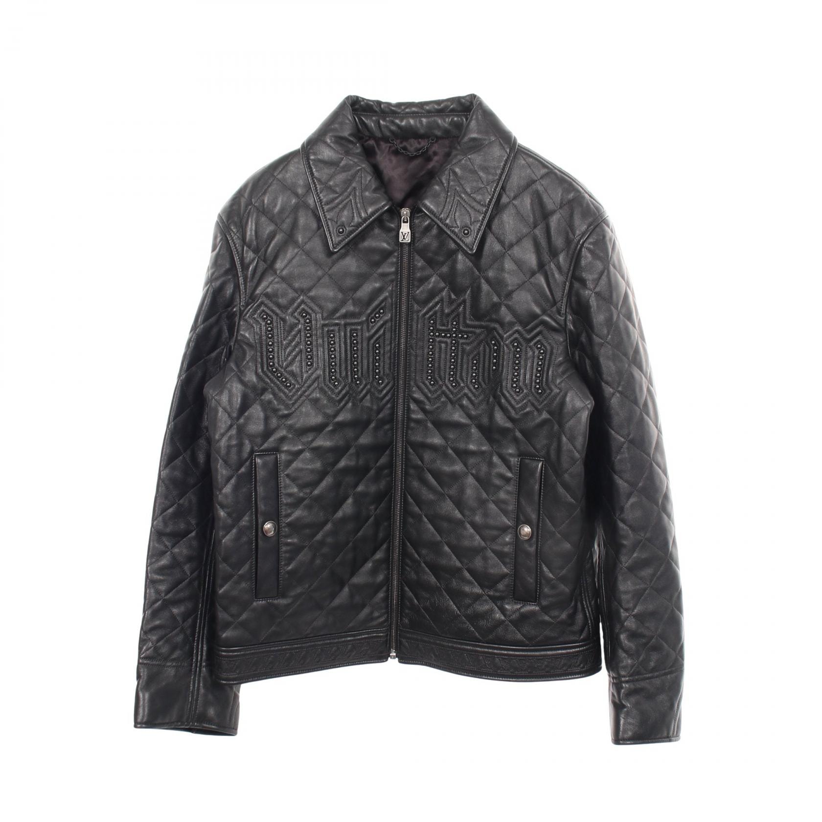 ルイ・ヴィトン LOUIS VUITTON キルティング ブルゾン 衣料品 アウター レザー メンズ ブラック系 RM252MM SZL HTL25E 【中古】