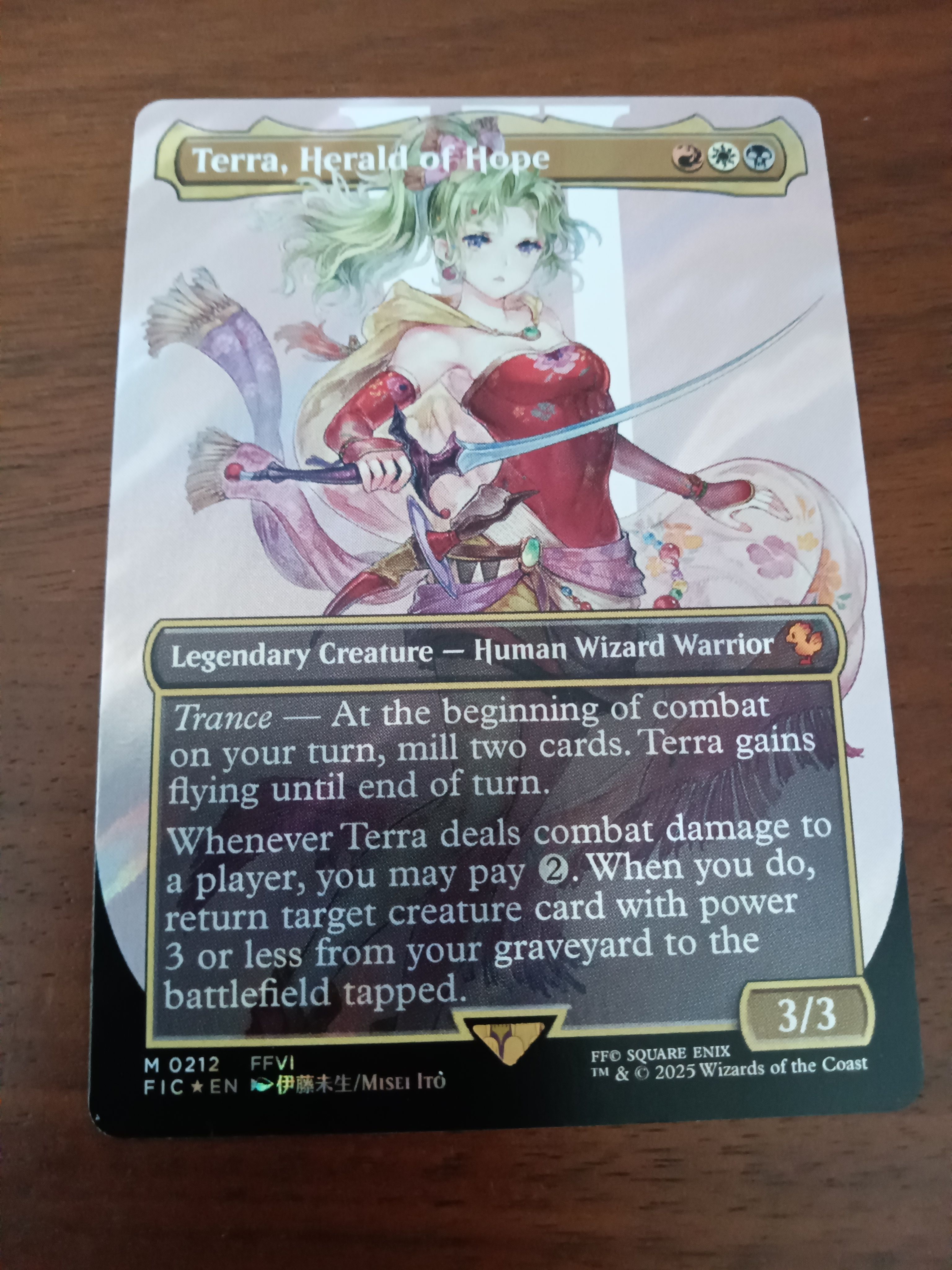 魔導の力を持つ少女、ティナ M :サージ Foil :ボーダーレス版 [FIC 0212]【英語版】(ファイナルファンタジー)