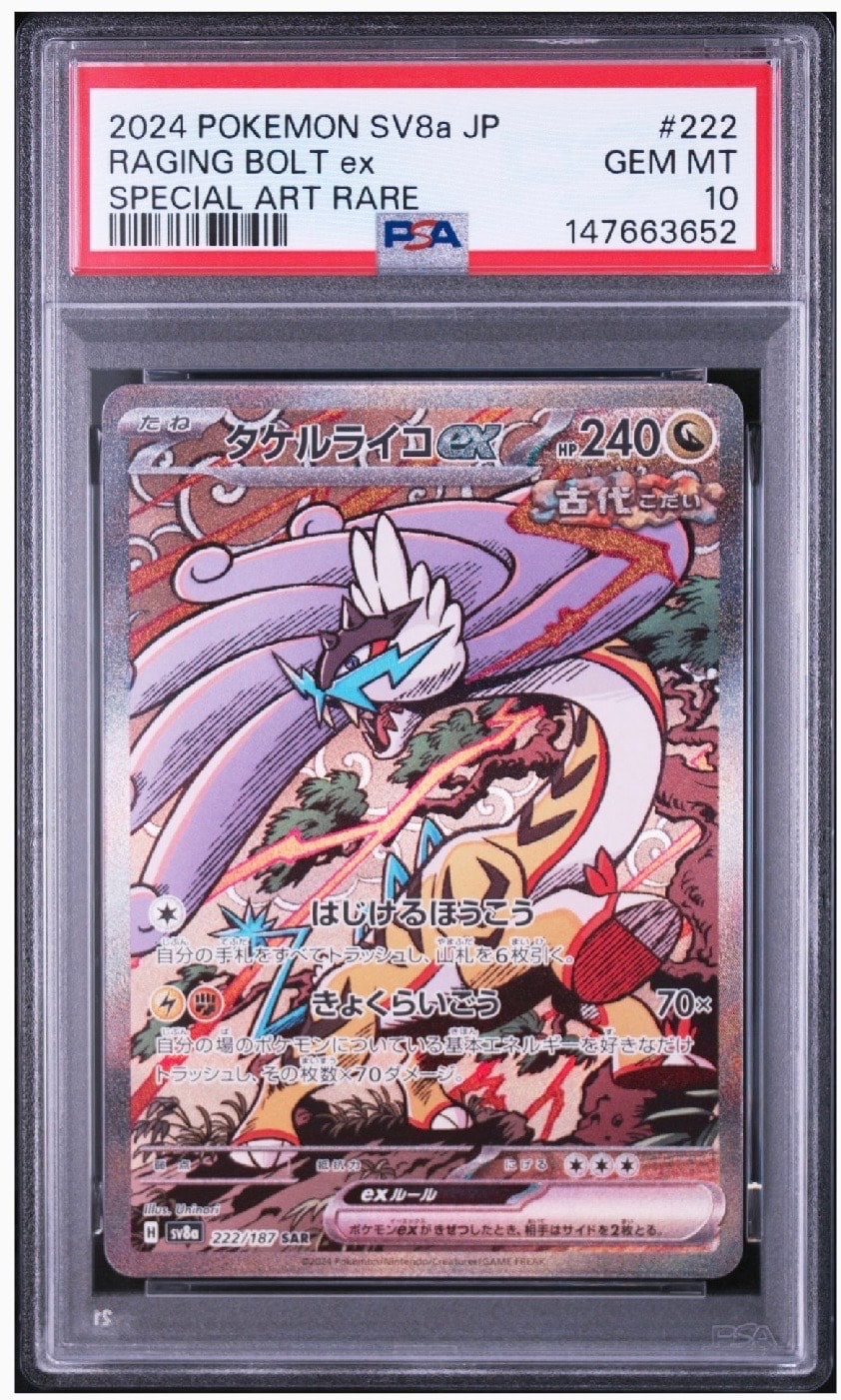 PSA10】タケルライコex SAR [SV8a 222/187](ハイクラスパック「テラス