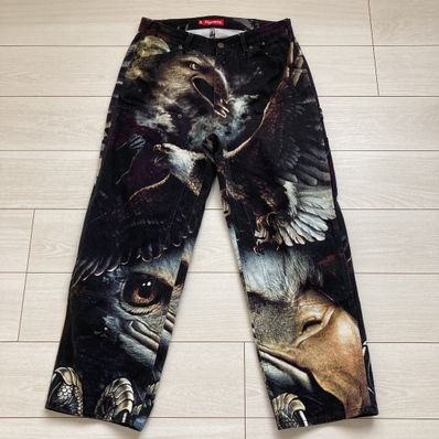 Supreme Eagle Double Knee Denim Painter Pant "Black"