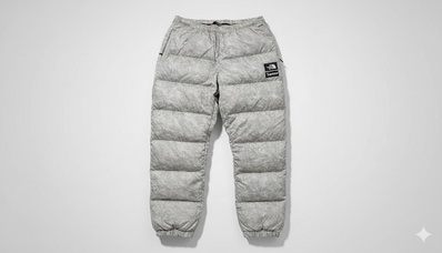 Supreme x The North Face Paper Print Nuptse Pant "White"