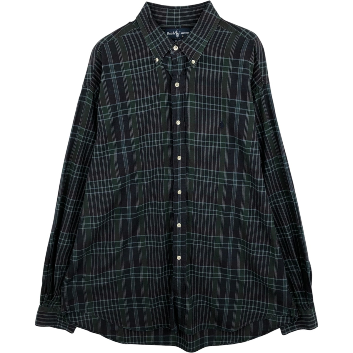 古着 ラルフローレン Ralph Lauren BLAIRE 長袖 ボタンダウン ライトネルチェックシャツ メンズXL相当/eaa614298