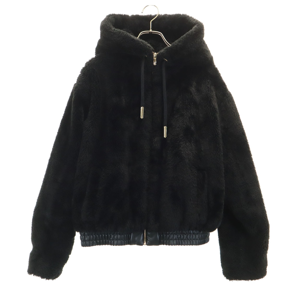 ZARA ザラ フェイクファー ブルゾン M ブラック