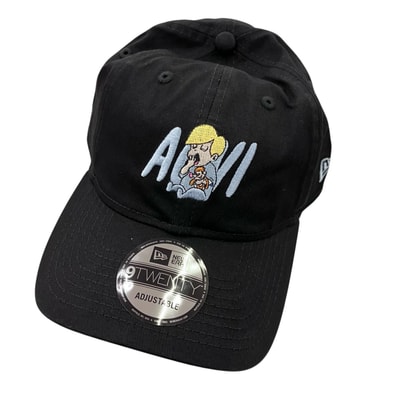 186001 現状品 NEW ERA ニューエラ キャップ 9TWENTY ブラック ACVIコラボ ADJUSTABLE ユニセックス