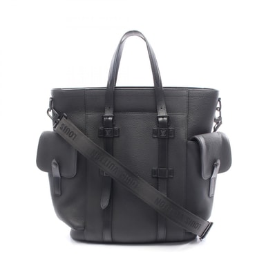 ルイ・ヴィトン LOUIS VUITTON クリストファートート トートバッグ バッグ レザー メンズ ブラック系 M58479 【中古】
