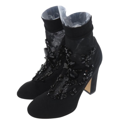 ドルチェアンドガッバーナ フラワーモチーフ アンクルソックスブー