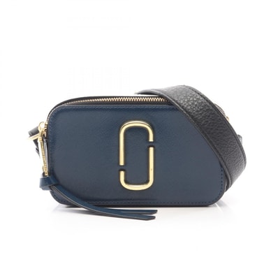 マークジェイコブス MARC JACOBS SNAPSHOT スナップショット ショルダーバッグ バッグ レザー レディース ネイビー系 / ブラック系 / グレー系 【中古】