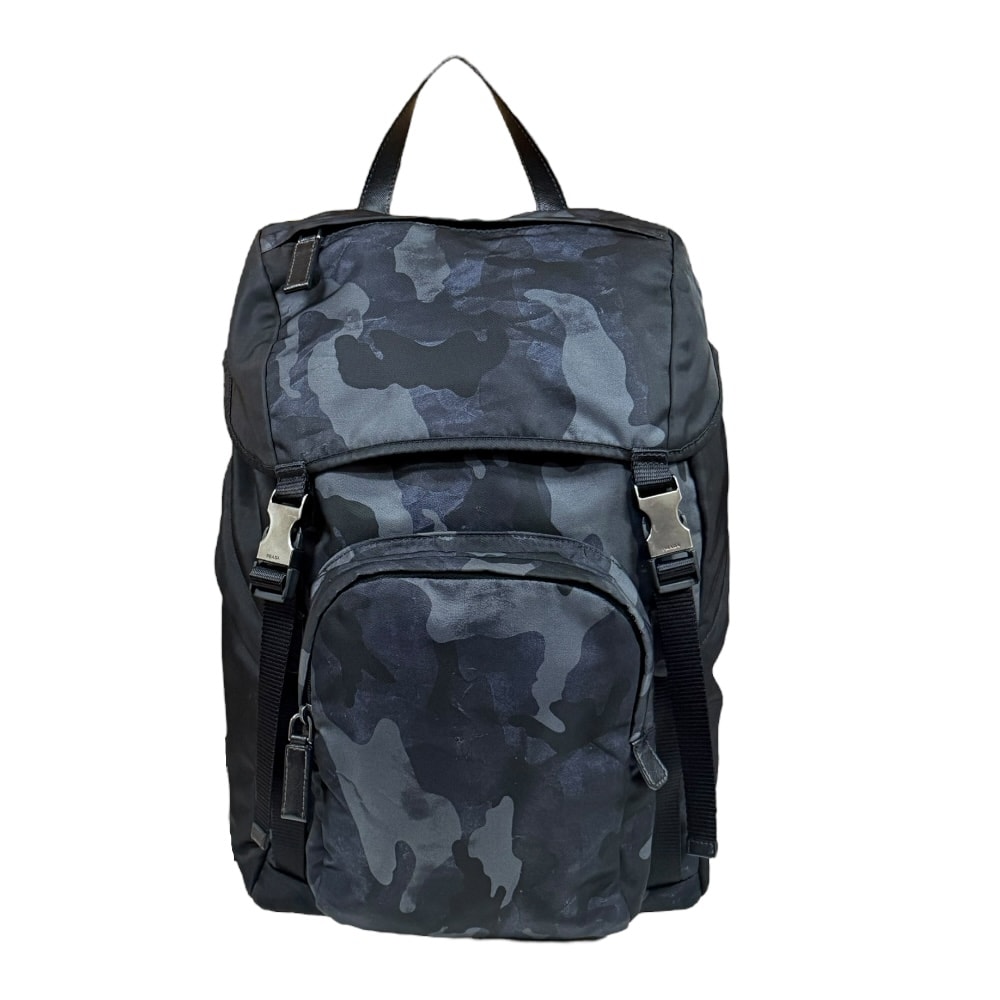 プラダ カモフラージュ リュック・デイパック ナイロン 2VZ135 メンズ PRADA 中古