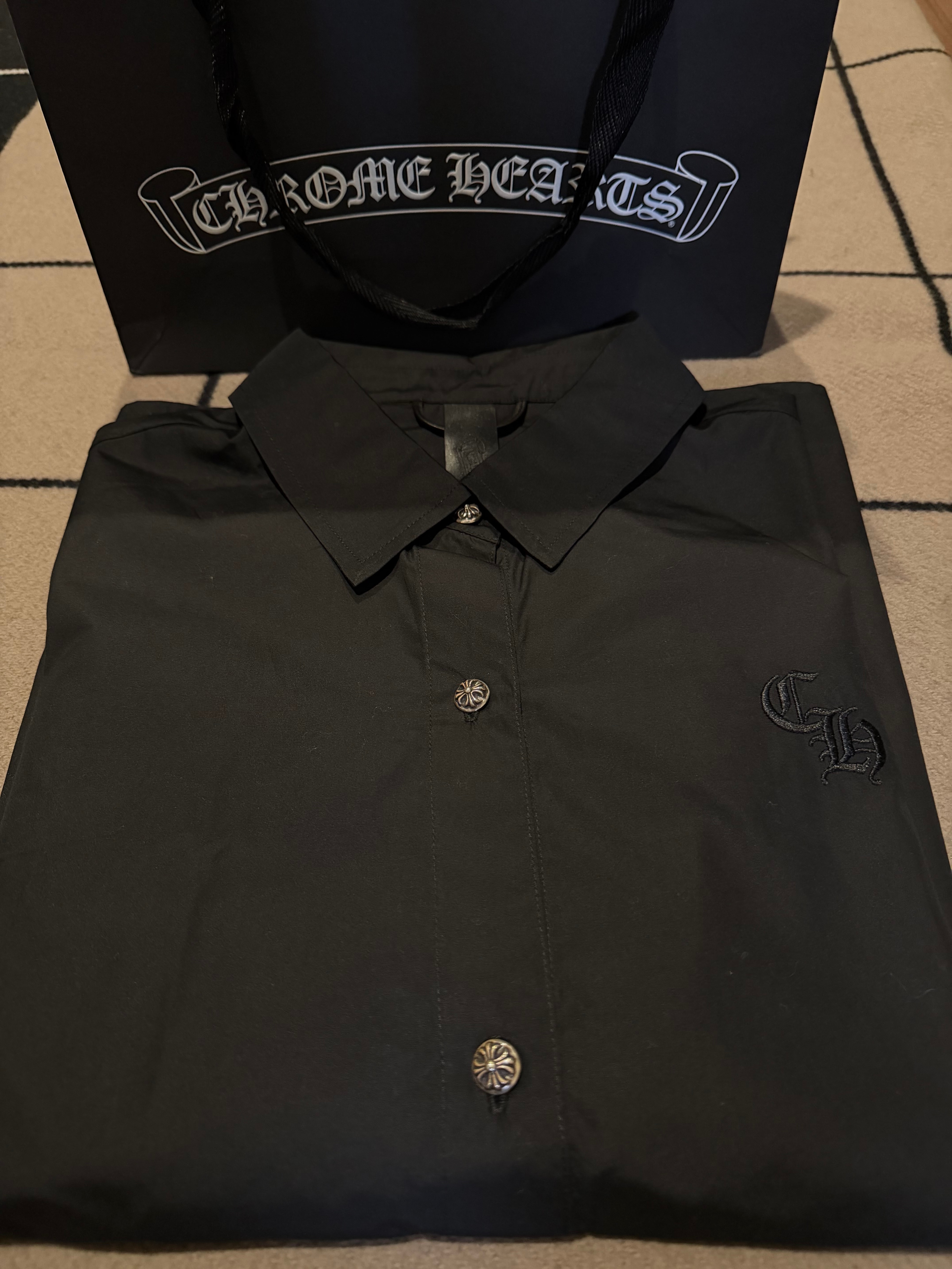 ✨新品未使用✨クロムハーツ チェックシャツ 国内定価35万