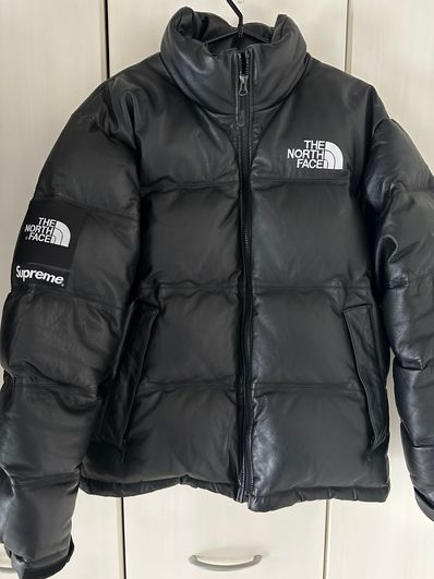 Supreme The North Face Leather Nuptse Jacket