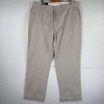 古着 ポロバイラルフローレン Polo by Ralph Lauren チノパンツ ポロチノ ワンポイント スラックス 大きいサイズ w40 L32 ベージュ メンズ