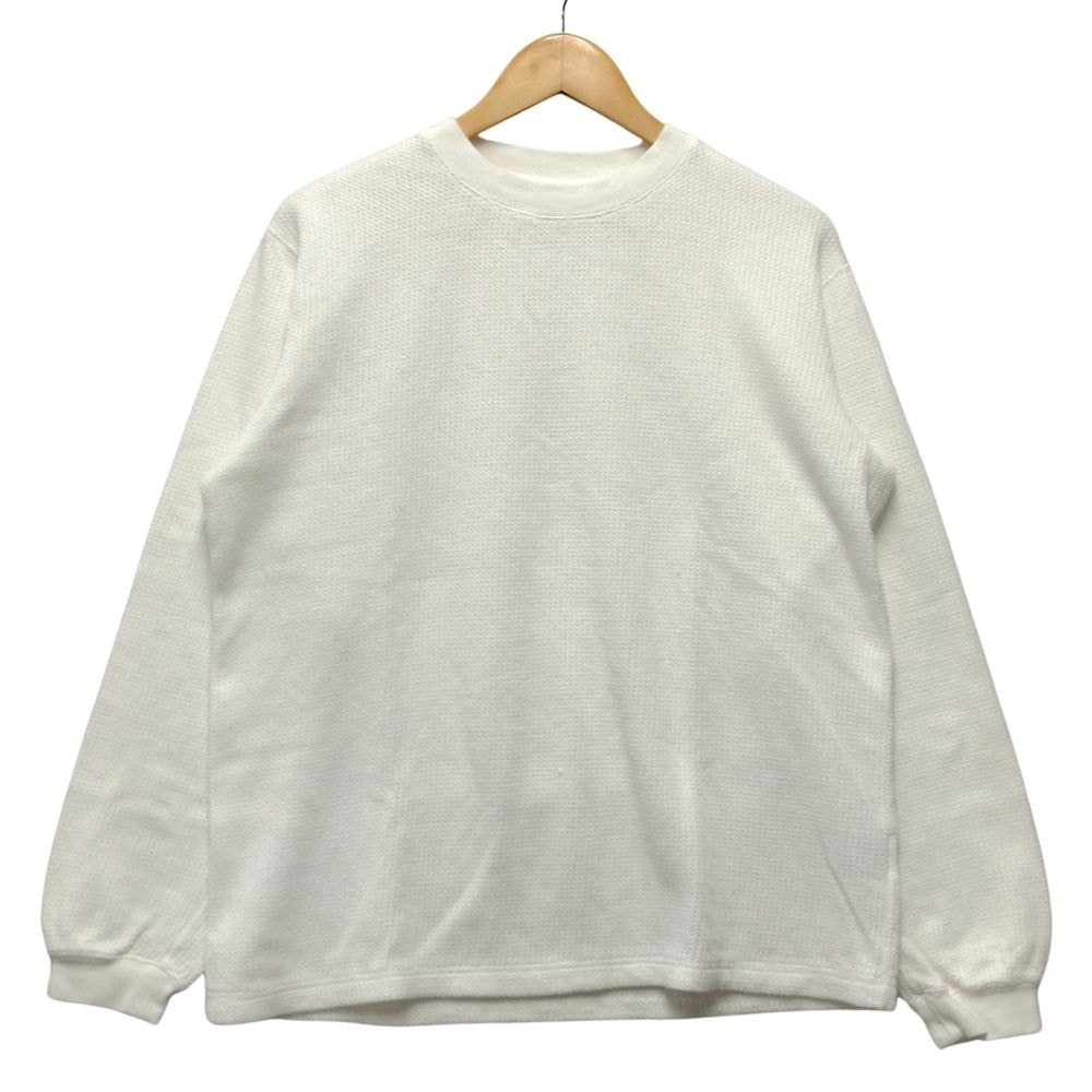 RON HERMAN ロンハーマン RHC 品番 4120900009 2レイヤーファブリック ロングスリーブティー ホワイト サイズS 正規品 / 50169
