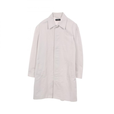 バレンシアガ BALENCIAGA ステンカラーコート 衣料品 アウター コットン メンズ ホワイト系 【中古】